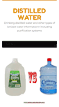 Mobile Screenshot of distilledwaterinfo.com
